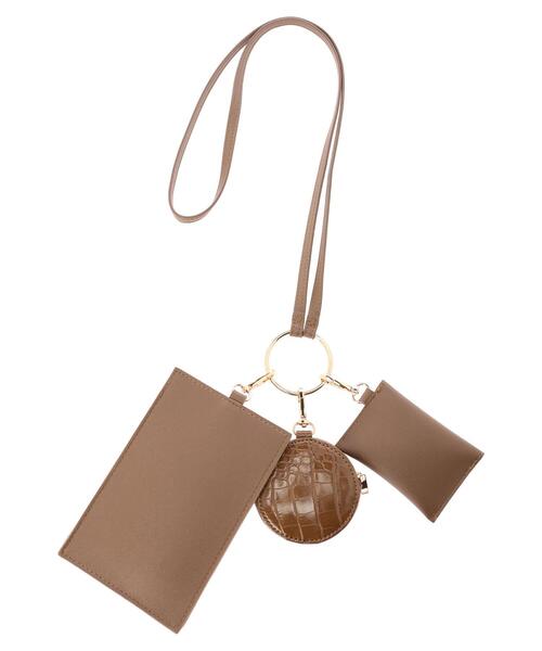 earth music&ecology（アースミュージックアンドエコロジー）の「マルチショルダーバッグ＊（トートバッグ・レディース・ブラウン/ピンク/アイボリー・FREE）」の22枚目の写真