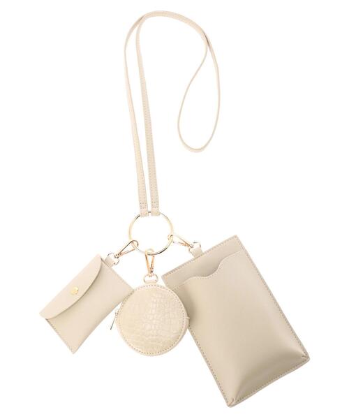 earth music&ecology（アースミュージックアンドエコロジー）の「マルチショルダーバッグ＊（トートバッグ・レディース・ブラウン/ピンク/アイボリー・FREE）」の13枚目の写真