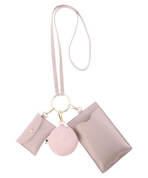 earth music&ecology（アースミュージックアンドエコロジー）の「マルチショルダーバッグ＊（トートバッグ・レディース・ブラウン/ピンク/アイボリー・FREE）」の12枚目の写真