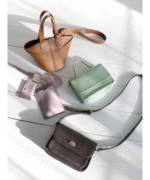 earth music&ecology（アースミュージックアンドエコロジー）の「マルチショルダーバッグ＊（トートバッグ・レディース・ブラウン/ピンク/アイボリー・FREE）」の9枚目の写真