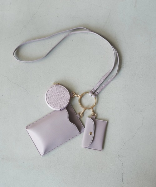 earth music&ecology（アースミュージックアンドエコロジー）の「マルチショルダーバッグ＊（トートバッグ・レディース・ブラウン/ピンク/アイボリー・FREE）」の3枚目の写真