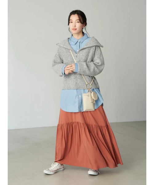 earth music&ecology（アースミュージックアンドエコロジー）の「マルチショルダーバッグ＊（トートバッグ・レディース・ブラウン/ピンク/アイボリー・FREE）」の7枚目の写真