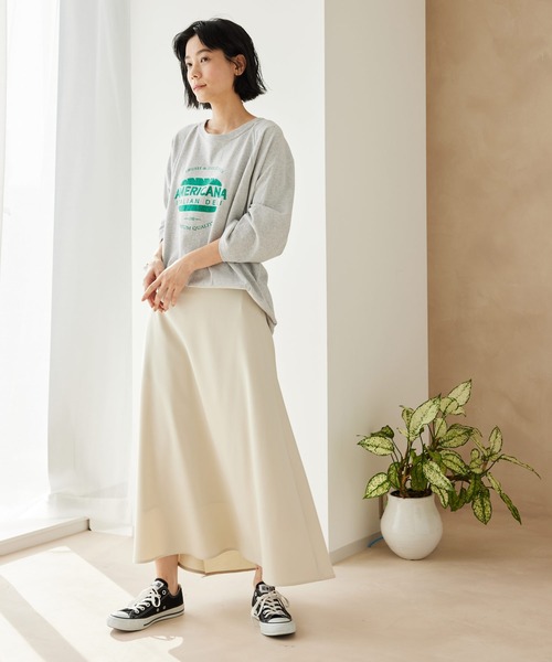 AMERICANA（アメリカーナ）の「【Americana】ベースボールTシャツ（Tシャツ/カットソー・レディース・オフホワイト/スミクロ/グレー系その他・FREE）」の16枚目の写真