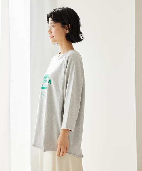 AMERICANA（アメリカーナ）の「【Americana】ベースボールTシャツ（Tシャツ/カットソー・レディース・オフホワイト/スミクロ/グレー系その他・FREE）」の11枚目の写真