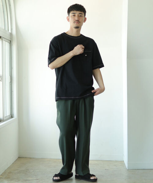 Champion（チャンピオン）の「Champion × BEAMS / 別注 Stitch Pocket T-Shirt（Tシャツ/カットソー・メンズ・ホワイト/パープル/ブラック・XL/L/S/M）」の7枚目の写真