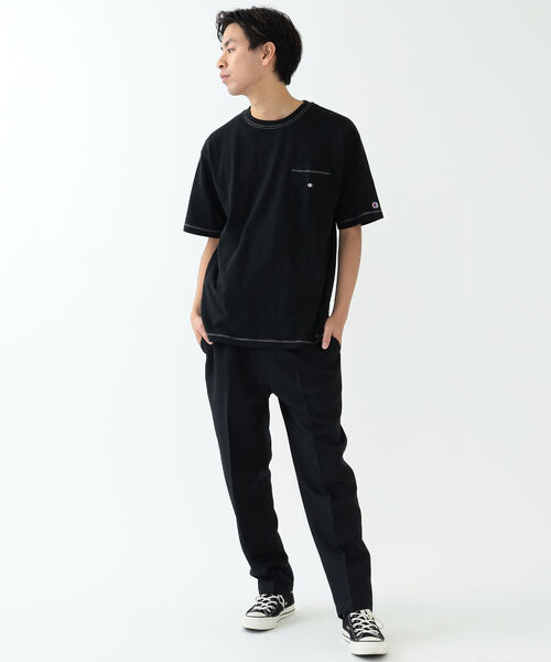 Champion（チャンピオン）の「Champion × BEAMS / 別注 Stitch Pocket T-Shirt（Tシャツ/カットソー・メンズ・ホワイト/パープル/ブラック・XL/L/S/M）」の17枚目の写真