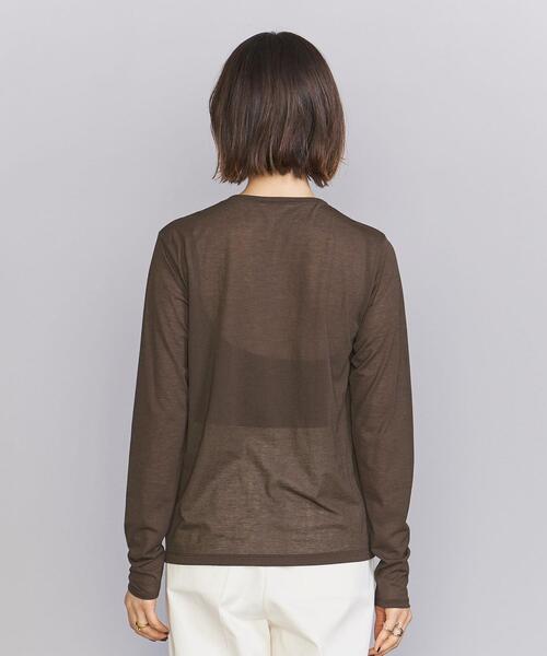 BEAUTY&YOUTH UNITED ARROWS◆長袖カットソー/FREE/コットン/BLK/1612-248-5309-0900 BEAUTY&YOUTH UNITED ARROWS（ビューティーアンドユース