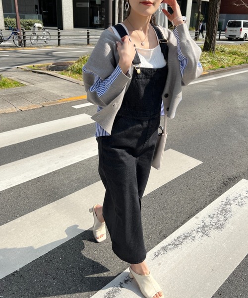 Chez toi(シェトワ)の「デニムナロージャンスカワンピース(ワンピース・レディース・ブラック/インディゴブルー/アイボリー・FREE)」の16枚目の写真