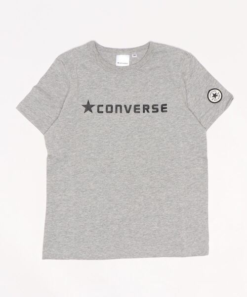 CONVERSE(コンバース)の「CONVERSE/コンバース キッズ 半袖胸ロゴクルーTシャツ(Tシャツ/カットソー・キッズ・ブラック/ベージュ/ネイビー/オフホワイト/杢グレー・130cm/140cm/150cm/160cm)」の4枚目の写真