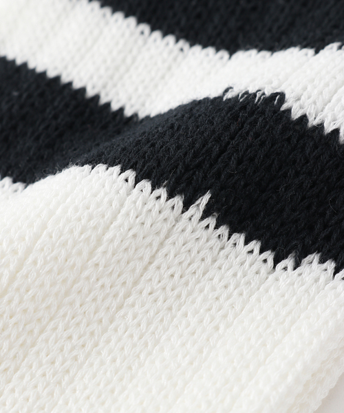 MARCOMONDE(マルコモンド)の「【MARCOMONDE/マルコモンド】 ラインレーヨンルーズソックス(ソックス/靴下・レディース・ホワイト・FREE)」の8枚目の写真