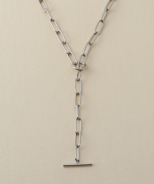 Simplicite（サンプリシテ）の「マンテルロングチェーンネックレス◆（ネックレス・レディース・シルバー/ゴールド・FREE）」の2枚目の写真