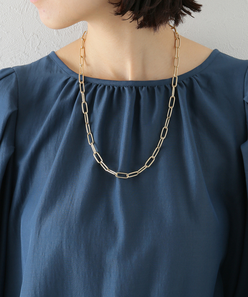 Simplicite（サンプリシテ）の「マンテルロングチェーンネックレス◆（ネックレス・レディース・シルバー/ゴールド・FREE）」の18枚目の写真