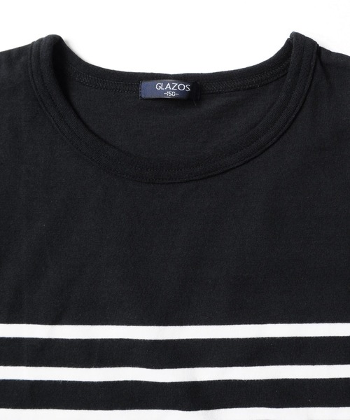 GLAZOS(グラソス)の「パネルボーダー長袖Tシャツ(Tシャツ/カットソー・キッズ・ブラック/ブルー/ワインレッド/ロイヤルブルー/ネイビー/レッド・170cm/160cm/140cm/130cm/150cm)」の22枚目の写真
