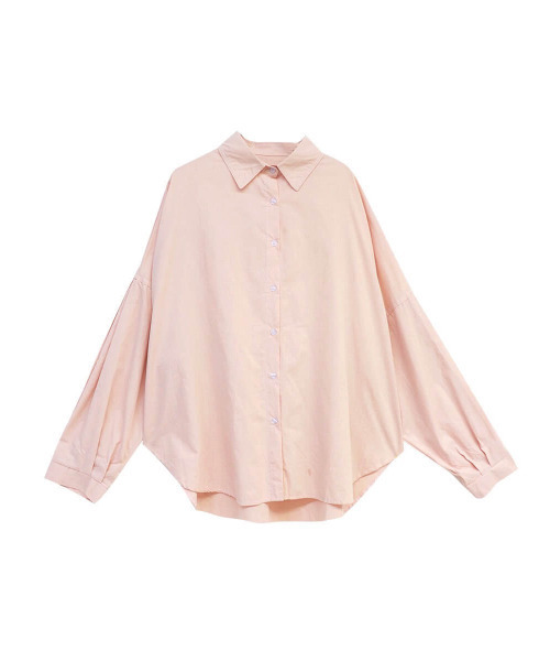 ISOOK(アイスー)の「Over sized tuck shirt / オーバーサイズタックシャツ(meg select)(シャツ/ブラウス・レディース・ピンク/サンドベージュ・FREE)」の13枚目の写真