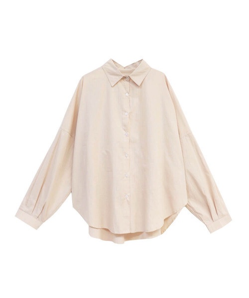 ISOOK(アイスー)の「Over sized tuck shirt / オーバーサイズタックシャツ(meg select)(シャツ/ブラウス・レディース・ピンク/サンドベージュ・FREE)」の14枚目の写真