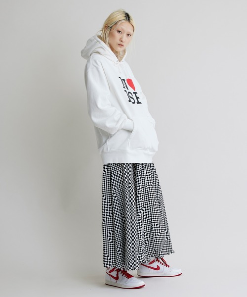 NOISE MAKER（ノイズメーカー）の「フラッグチェックフレアースカート（スカート・レディース・ホワイト/グレー・38/36）」の6枚目の写真