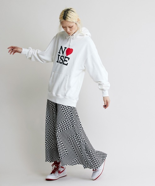 NOISE MAKER（ノイズメーカー）の「フラッグチェックフレアースカート（スカート・レディース・ホワイト/グレー・38/36）」の5枚目の写真