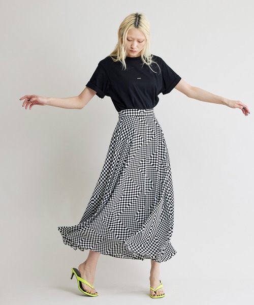 NOISE MAKER（ノイズメーカー）の「フラッグチェックフレアースカート（スカート・レディース・ホワイト/グレー・38/36）」の10枚目の写真