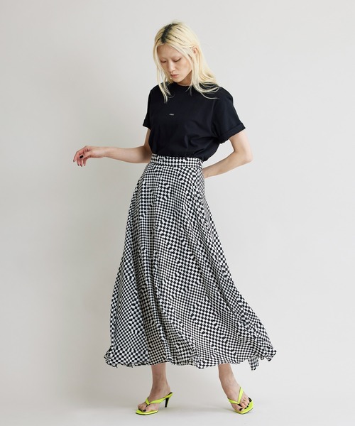 NOISE MAKER（ノイズメーカー）の「フラッグチェックフレアースカート（スカート・レディース・ホワイト/グレー・38/36）」の11枚目の写真