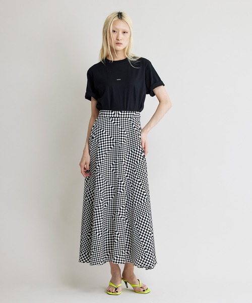 NOISE MAKER（ノイズメーカー）の「フラッグチェックフレアースカート（スカート・レディース・ホワイト/グレー・38/36）」の9枚目の写真