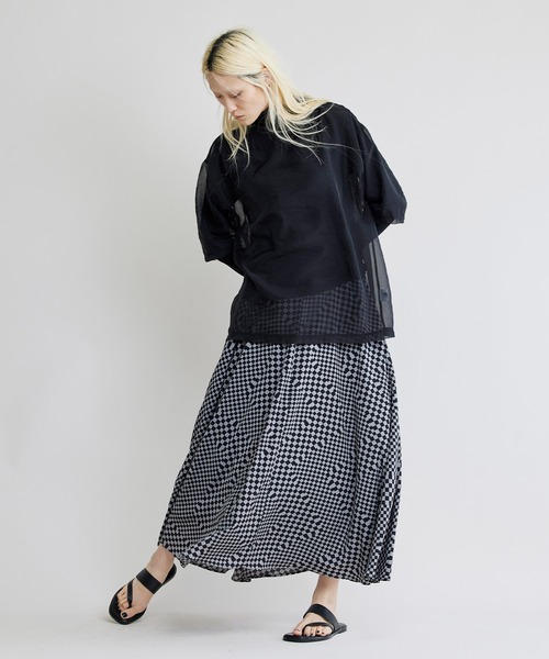 NOISE MAKER（ノイズメーカー）の「フラッグチェックフレアースカート（スカート・レディース・ホワイト/グレー・38/36）」の17枚目の写真