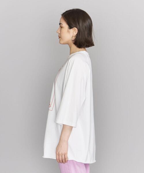 bibmilk(ビブミルク)の「<bibmilk>ラグラン プリントTシャツ(Tシャツ/カットソー・レディース・ホワイト/ブラック・FREE)」の4枚目の写真