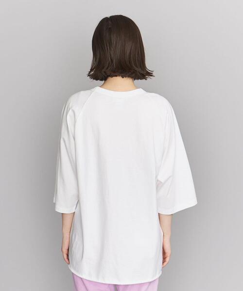 bibmilk(ビブミルク)の「<bibmilk>ラグラン プリントTシャツ(Tシャツ/カットソー・レディース・ホワイト/ブラック・FREE)」の5枚目の写真