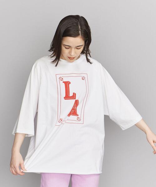bibmilk(ビブミルク)の「<bibmilk>ラグラン プリントTシャツ(Tシャツ/カットソー・レディース・ホワイト/ブラック・FREE)」の6枚目の写真