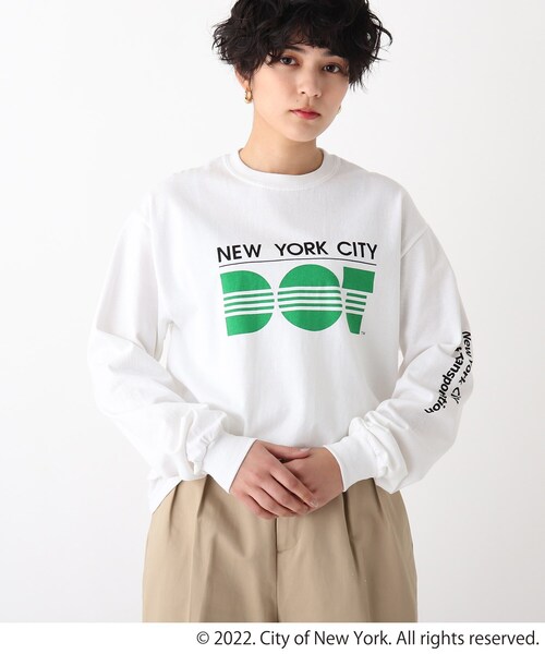 GOOD ROCK SPEED（グッドロックスピード）の「◆【GRS×NYC×ODC】コラボロンT（Tシャツ/カットソー・レディース・ライトグレー/ピンク系その他/ホワイト系その他5/ホワイト系・99）」の3枚目の写真