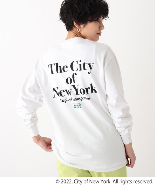 GOOD ROCK SPEED（グッドロックスピード）の「◆【GRS×NYC×ODC】コラボロンT（Tシャツ/カットソー・レディース・ライトグレー/ピンク系その他/ホワイト系その他5/ホワイト系・99）」の2枚目の写真