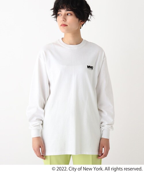 GOOD ROCK SPEED（グッドロックスピード）の「◆【GRS×NYC×ODC】コラボロンT（Tシャツ/カットソー・レディース・ライトグレー/ピンク系その他/ホワイト系その他5/ホワイト系・99）」の5枚目の写真