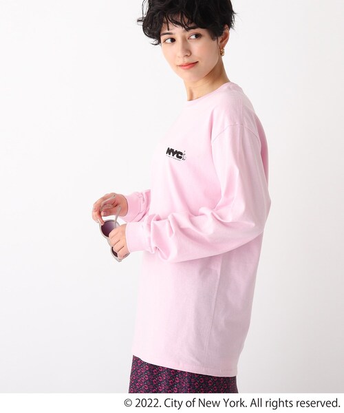 GOOD ROCK SPEED（グッドロックスピード）の「◆【GRS×NYC×ODC】コラボロンT（Tシャツ/カットソー・レディース・ライトグレー/ピンク系その他/ホワイト系その他5/ホワイト系・99）」の15枚目の写真