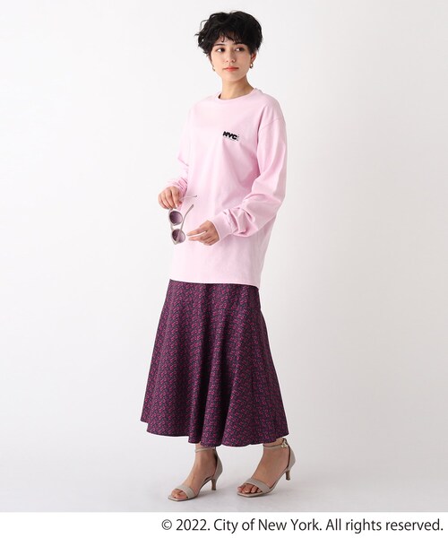 GOOD ROCK SPEED（グッドロックスピード）の「◆【GRS×NYC×ODC】コラボロンT（Tシャツ/カットソー・レディース・ライトグレー/ピンク系その他/ホワイト系その他5/ホワイト系・99）」の16枚目の写真