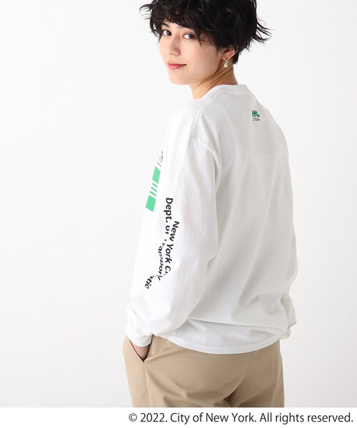 GOOD ROCK SPEED（グッドロックスピード）の「◆【GRS×NYC×ODC】コラボロンT（Tシャツ/カットソー・レディース・ライトグレー/ピンク系その他/ホワイト系その他5/ホワイト系・99）」の19枚目の写真