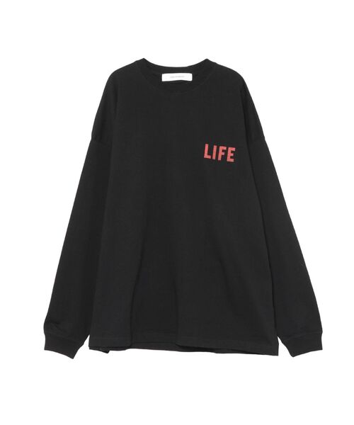 LAGUNAMOON（ラグナムーン）の「【LIFE】edge of poolロングTシャツ（Tシャツ/カットソー・レディース・ホワイト/ブラック・FREE）」の4枚目の写真