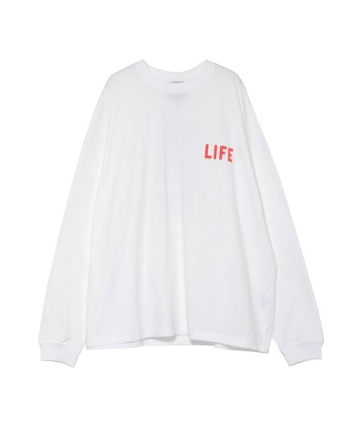 LAGUNAMOON（ラグナムーン）の「【LIFE】edge of poolロングTシャツ（Tシャツ/カットソー・レディース・ホワイト/ブラック・FREE）」の21枚目の写真