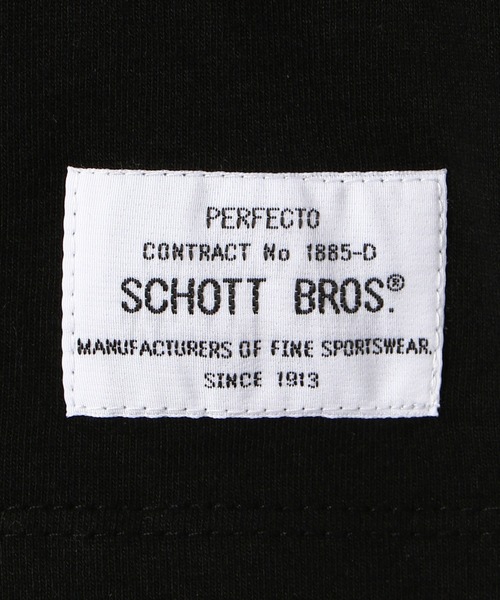 schott（ショット）の「【WOMEN'S 】 THE GIRL T-SHIRT/ウィメンズ ガールTシャツ（Tシャツ/カットソー・レディース・ブラック/オフホワイト・FREE）」の9枚目の写真