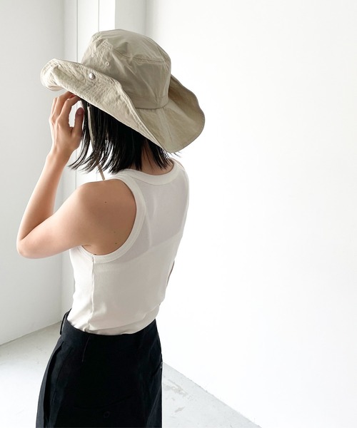CANAL JEAN（キャナルジーン）の「El mar　サファリハット（ハット・レディース・ブラック/ベージュ/カーキ・ONE SIZE）」の14枚目の写真