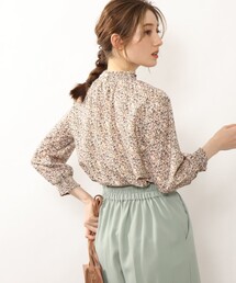 DRESKIP | 【貴島明日香さん着用】シャーリング使いプリントブラウス(シャツ/ブラウス)