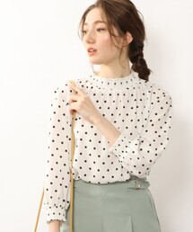 DRESKIP | シャーリング使いプリントブラウス(シャツ/ブラウス)