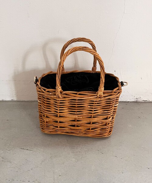 DEICY（デイシー）の「Square Mini Basket（かごバッグ・レディース・ベージュ・FREE）」の2枚目の写真