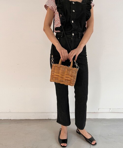 DEICY（デイシー）の「Square Mini Basket（かごバッグ・レディース・ベージュ・FREE）」の4枚目の写真