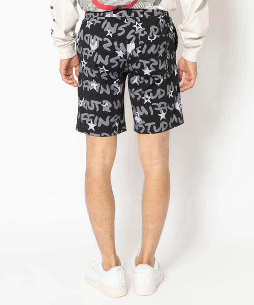STUD MUFFIN（スタッドマフィン）の「STUD MUFFIN/スタッドマフィン/GRAFGRAM柄ナイロンストレッチ ラッシュショーツ（ラッシュガード・メンズ・ホワイト/ブラック・2/4/3）」の5枚目の写真