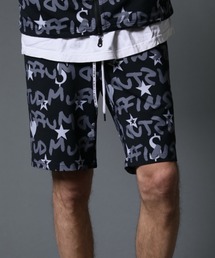 STUD MUFFIN | STUD MUFFIN/スタッドマフィン/GRAFGRAM柄ナイロンストレッチ ラッシュショーツ(ラッシュガード)
