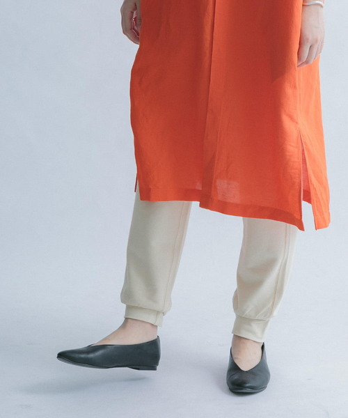 FORK&SPOON（フォークアンドスプーン）の「FORK&SPOON　イージーカットパンツ（その他パンツ・レディース・アイボリー/ブラック・1）」の16枚目の写真