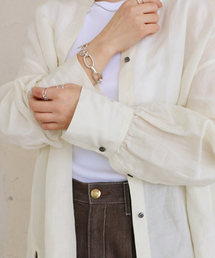 IENA | ラミーリヨセルバックギャザーシャツ(シャツ/ブラウス)