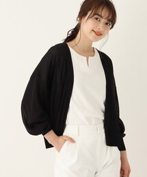 index | コットンアセテートトッパーカーディガン(カーディガン/ボレロ)