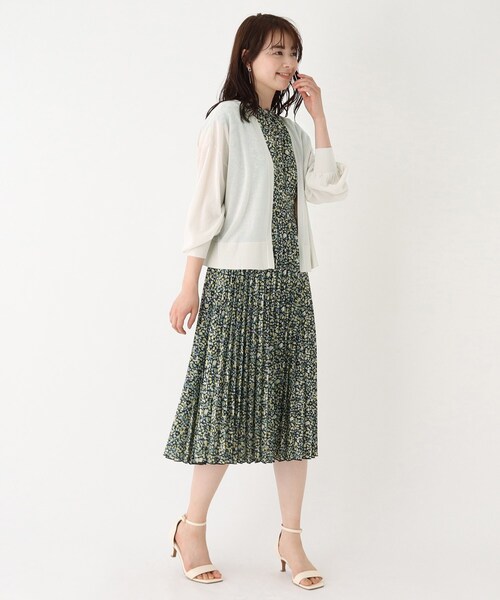 index（インデックス）の「◆コットンアセテートトッパーカーディガン（カーディガン/ボレロ・レディース・ライトグレー/ブラック/ホワイト系・38）」の15枚目の写真