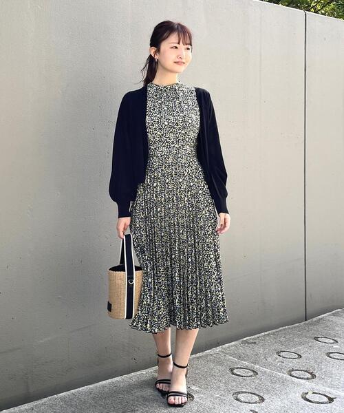 index（インデックス）の「◆コットンアセテートトッパーカーディガン（カーディガン/ボレロ・レディース・ライトグレー/ブラック/ホワイト系・38）」の19枚目の写真