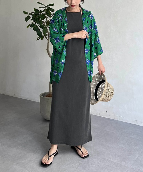 CAPRICIEUX LE'MAGE(カプリシューレマージュ)の「アフリカンレーヨンシャツ(シャツ/ブラウス・レディース・イエロー/グリーン・M)」の10枚目の写真